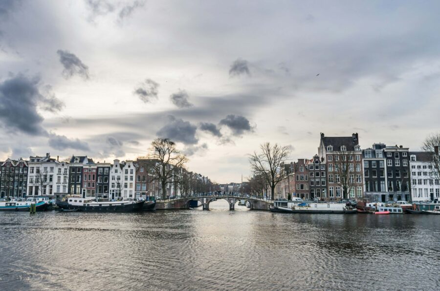 De Amstel, een deel van de route van de Amsterdam Marathon