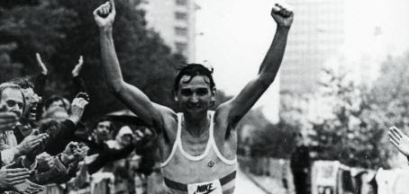 John Graham, de eerste winnaar van de Marathon van Rotterdam in 1981