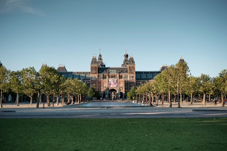 Rijksmuseum Amsterdam, route punt Marathon van Amsterdam